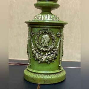 Vintage Underwriters Laboratories Green Table Lamp